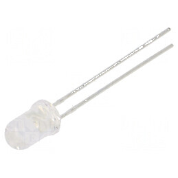 LED UV-A 15° 15mA 400nm 2,8÷4VDC Convex THT | Electronic-mag.ro | Componente Electronice