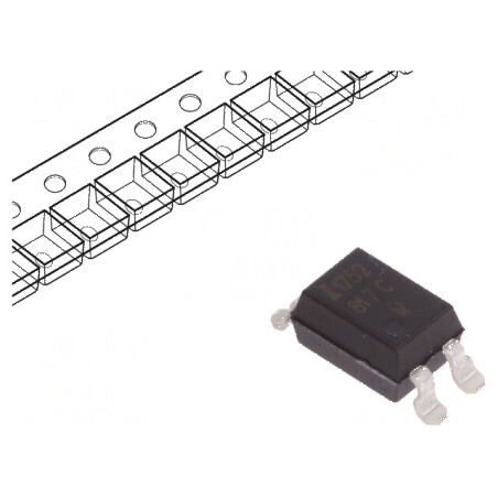 Optocuplor SMD 5kV 35V cu 1 canal și ieșire transistor | Electronic-mag.ro | Componente Electronice