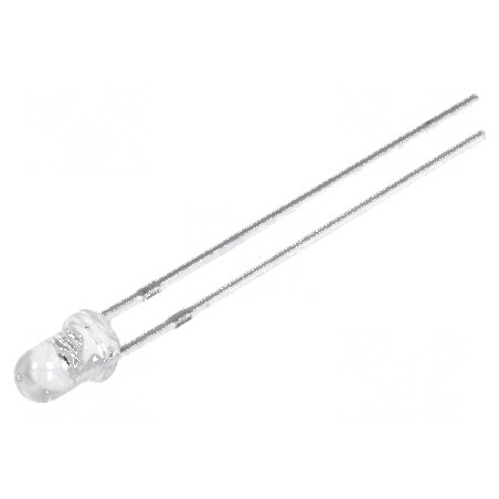Emițător IR 3mm 45mW 15° λp max 850nm THT 50mA 1,6-1,8V | Electronic-mag.ro | Componente Electronice