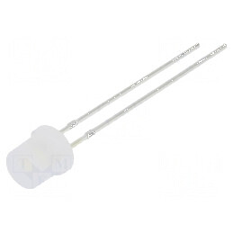 LED 5mm alb cald 330mcd 140° plat, 2 bucăți | Electronic-mag.ro | Componente Electronice
