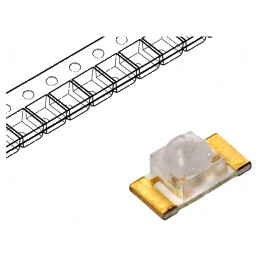 LED SMD 1206 portocalie 300-400mcd 3,2x1,6x1,8mm 20mA | Electronic-mag.ro | Componente Electronice