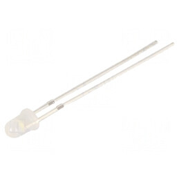 LED 3mm alb 750-1120mcd 40° convex | Electronic-mag.ro | Componente Electronice