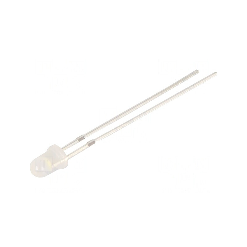 LED 3mm alb 750-1120mcd 40° convex | Electronic-mag.ro | Componente Electronice