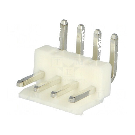 Conector cablu-placă soclu tată NS39 3,96mm 4 PIN THT 250V | Electronic-mag.ro | Componente Electronice