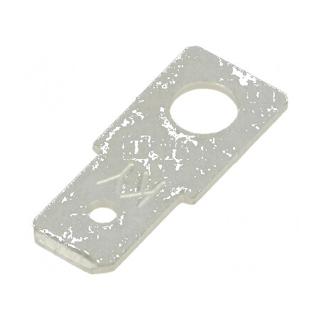Terminal plat 6,35mm 0,8mm tată înşurubare alamă cositorit | Electronic-mag.ro | Componente Electronice