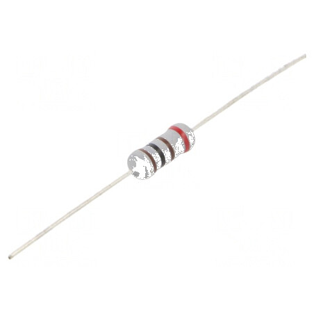 Rezistor metal oxid 100Ω 1W ±2% Ø5x12mm -55÷155°C | Electronic-mag.ro | Componente Electronice