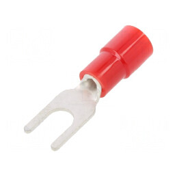 Furcă M3 Ø 3,2mm pentru cablu izolată 0,3÷1,65mm2 crimpat | Electronic-mag.ro | Componente Electronice