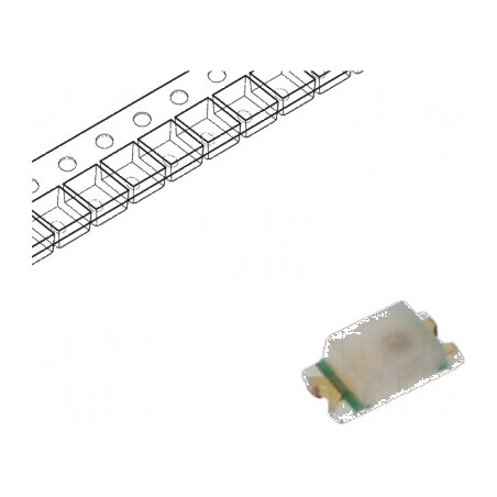 LED SMD 0603 verde 18-22mcd 2,1V 20mA 81mW | Electronic-mag.ro | Componente Electronice