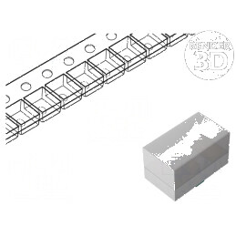 LED SMD 0201 roșie 11mcd 0,65x0,38x0,36mm 110° 1,8V 5mA 12mW | Electronic-mag.ro | Componente Electronice