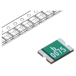 Siguranță polimerică PTC 750mA Imax 100A 0ZCG 1812 | Electronic-mag.ro | Componente Electronice