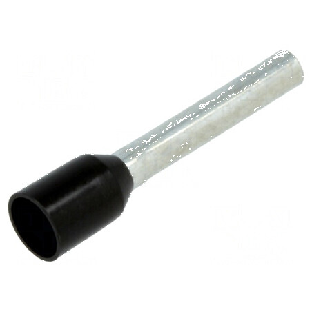 Vârf tub de capăt izolată cupru 1,5mm² 12mm cositorit negru | Electronic-mag.ro | Componente Electronice