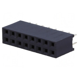 Conector şiruri pini soclu mamă 16 PIN 2,54mm THT 2x8 | Electronic-mag.ro | Componente Electronice