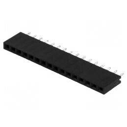Conector şiruri pini soclu mamă 16 pini 2,54mm THT 1x16 | Electronic-mag.ro | Componente Electronice