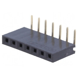 Conector şiruri pini soclu mamă 7 PIN 90° 2,54mm | Electronic-mag.ro | Componente Electronice
