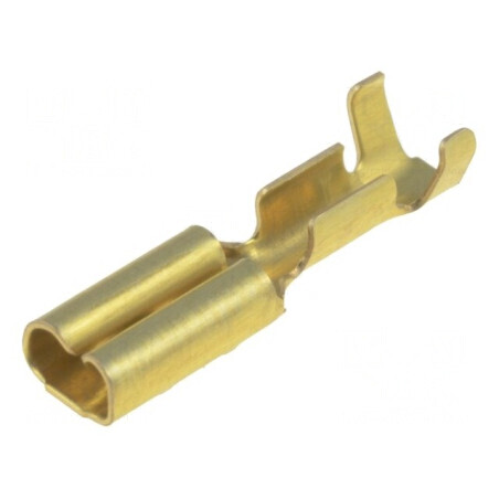Terminal plat 2,8mm mamă 0,3-0,5mm² crimpat pe cablu | Electronic-mag.ro | Componente Electronice