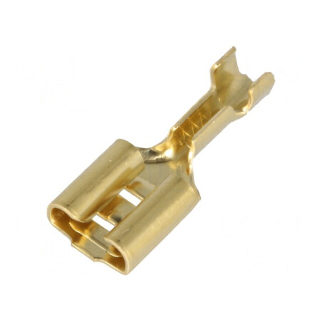Terminal plat 6,3mm mamă crimpat 0,5-1mm2 | Electronic-mag.ro | Componente Electronice