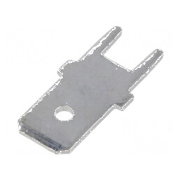 Terminal plat 6,3mm 0,8mm tată THT cositorit alamă | Electronic-mag.ro | Componente Electronice