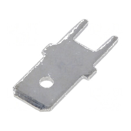 Terminal plat 6,3mm 0,8mm tată THT cositorit alamă | Electronic-mag.ro | Componente Electronice