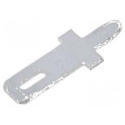 Terminal plat 2,8mm 0,5mm tată THT alamă cositorit drept | Electronic-mag.ro | Componente Electronice