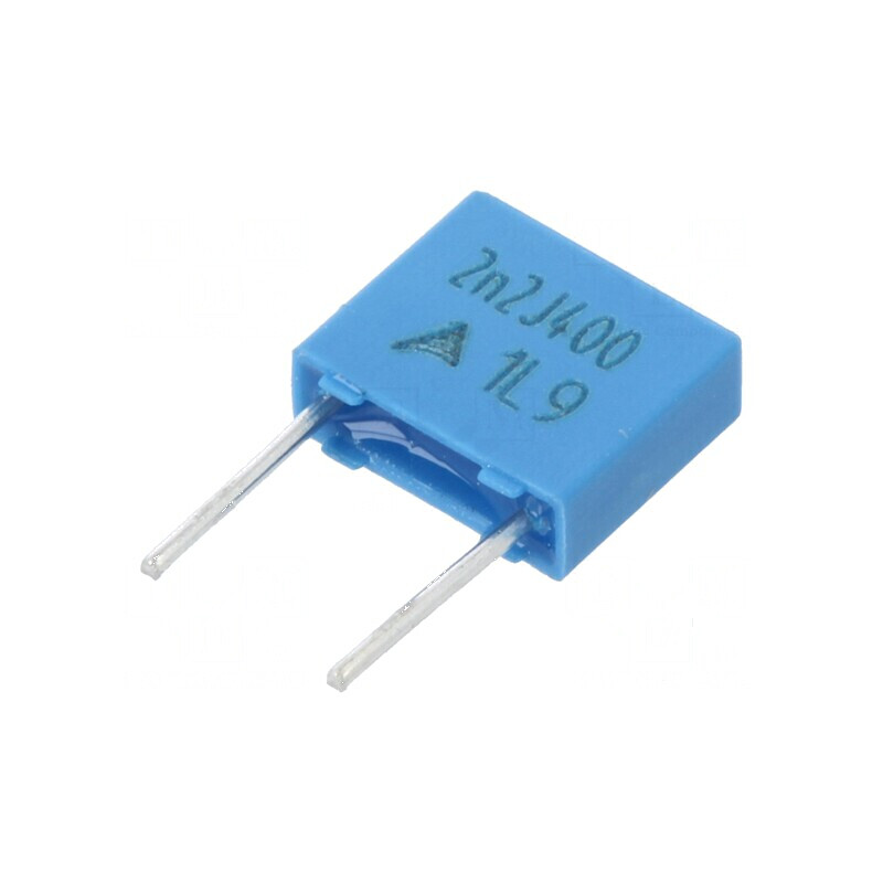 Condensator poliester 0,0022uF 200VAC 400VDC 5mm ±5% THT | Electronic-mag.ro | Componente Electronice