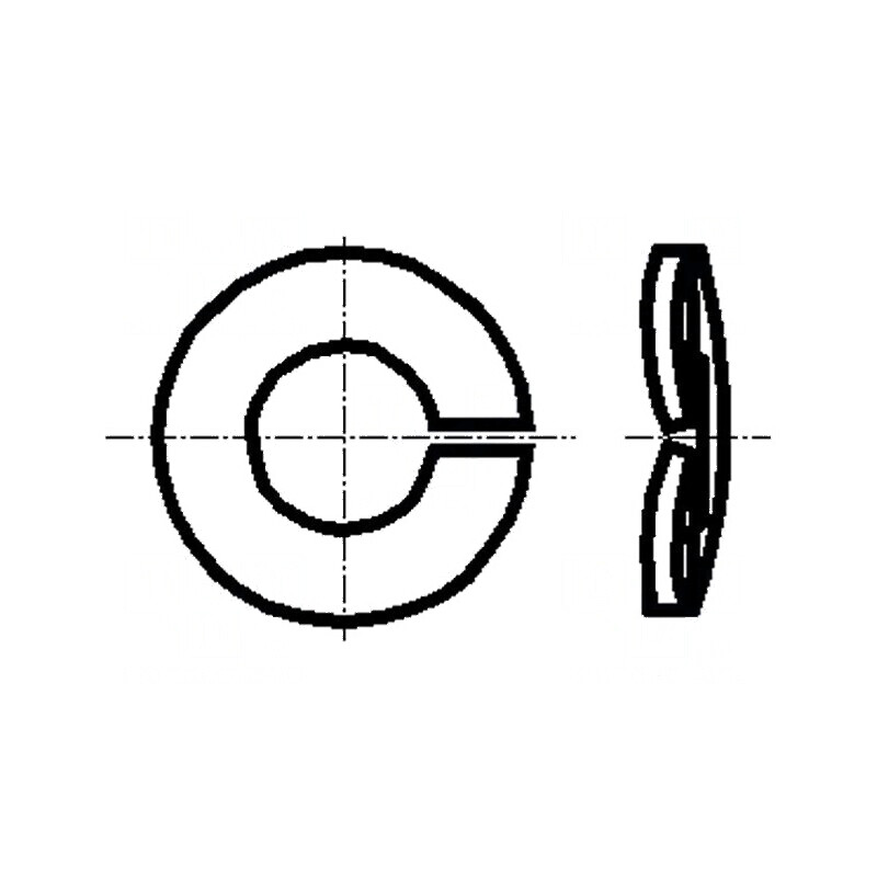 Şaibă elastică M10 D18,1mm h2,85mm oţel zincat | Electronic-mag.ro | Componente Electronice