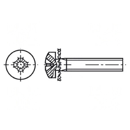 Şurub M3x8 Cap Rotund Phillips PH1 Oţel Zincat | Electronic-mag.ro | Componente Electronice
