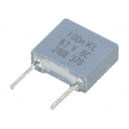 Condensator poliester 100nF 40VAC 63VDC 5mm ±10% -55÷85°C | Electronic-mag.ro | Componente Electronice