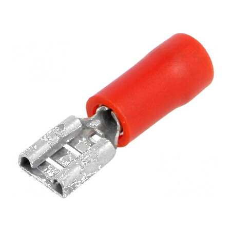 Terminal plat 4,8mm mamă 0,25-1,5mm2 crimpat pe cablu | Electronic-mag.ro | Componente Electronice