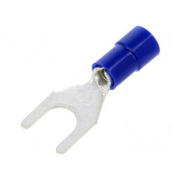 Furcă M6 Ø 6,3mm pentru cablu izolat 1,5-2,5mm² crimpat | Electronic-mag.ro | Componente Electronice