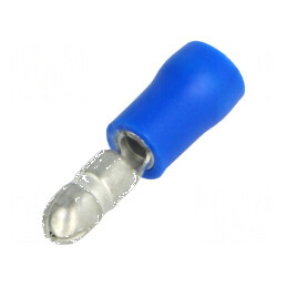 Terminal rotund tată Ø 4mm 1,5-2,5mm² crimpat pe cablu | Electronic-mag.ro | Componente Electronice