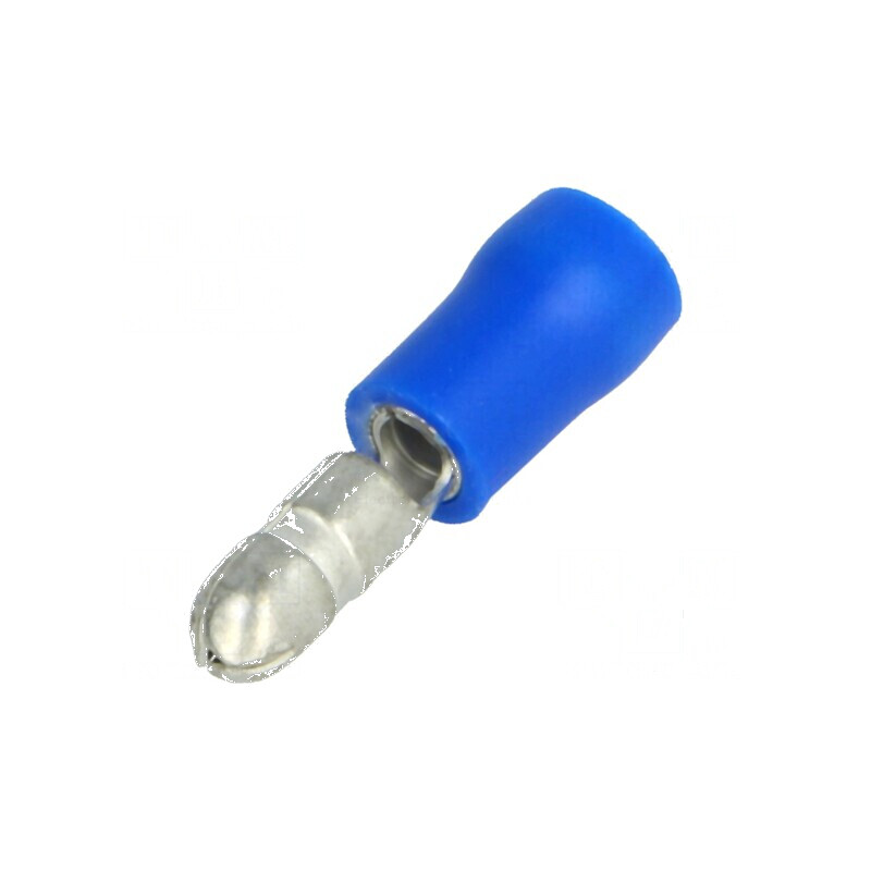 Terminal rotund tată Ø 4mm 1,5-2,5mm² crimpat pe cablu | Electronic-mag.ro | Componente Electronice