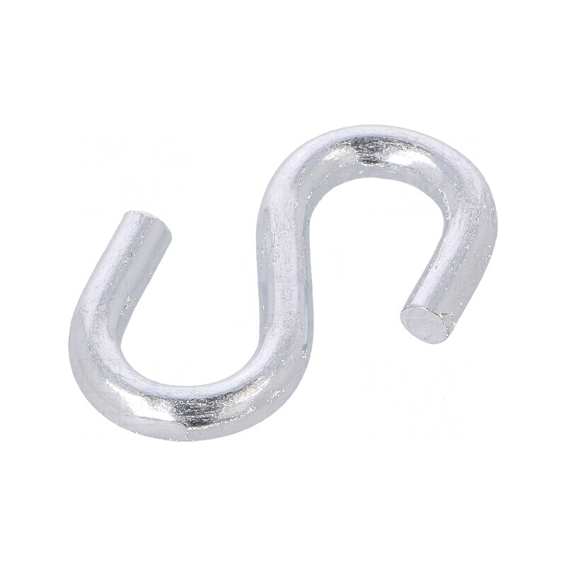 Zăvor de completare tip S din oțel zincat 4mm | Electronic-mag.ro | Componente Electronice