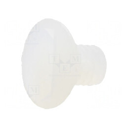 Şurub M4x6 îngropat crestat 1,3mm poliamidă naturală | Electronic-mag.ro | Componente Electronice