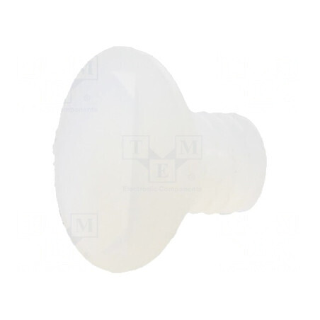 Şurub M4x6 îngropat crestat 1,3mm poliamidă naturală | Electronic-mag.ro | Componente Electronice