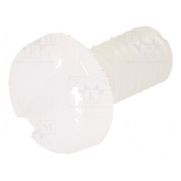 Şurub M3x6mm cu cap rotund crestat din poliamidă | Electronic-mag.ro | Componente Electronice