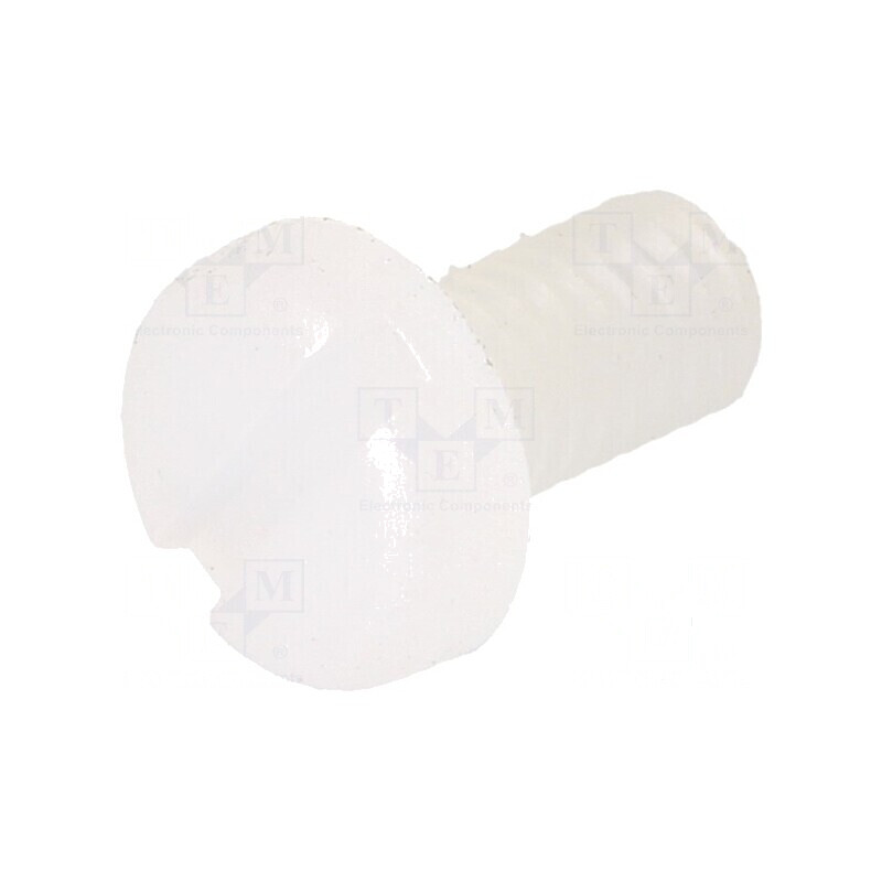 Şurub M3x6mm cu cap rotund crestat din poliamidă | Electronic-mag.ro | Componente Electronice Şurub M3x6mm cu cap rotund crestat din poliamidă | Electronic-mag.ro | Componente Electronice