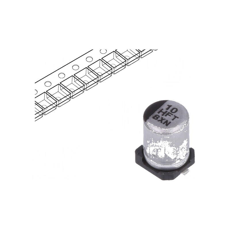 Condensator electrolitic SMD 10uF 50VDC low ESR Ø4x5,8mm | Electronic-mag.ro | Componente Electronice Condensator electrolitic SMD 10uF 50VDC low ESR Ø4x5,8mm | Electronic-mag.ro | Componente Electronice