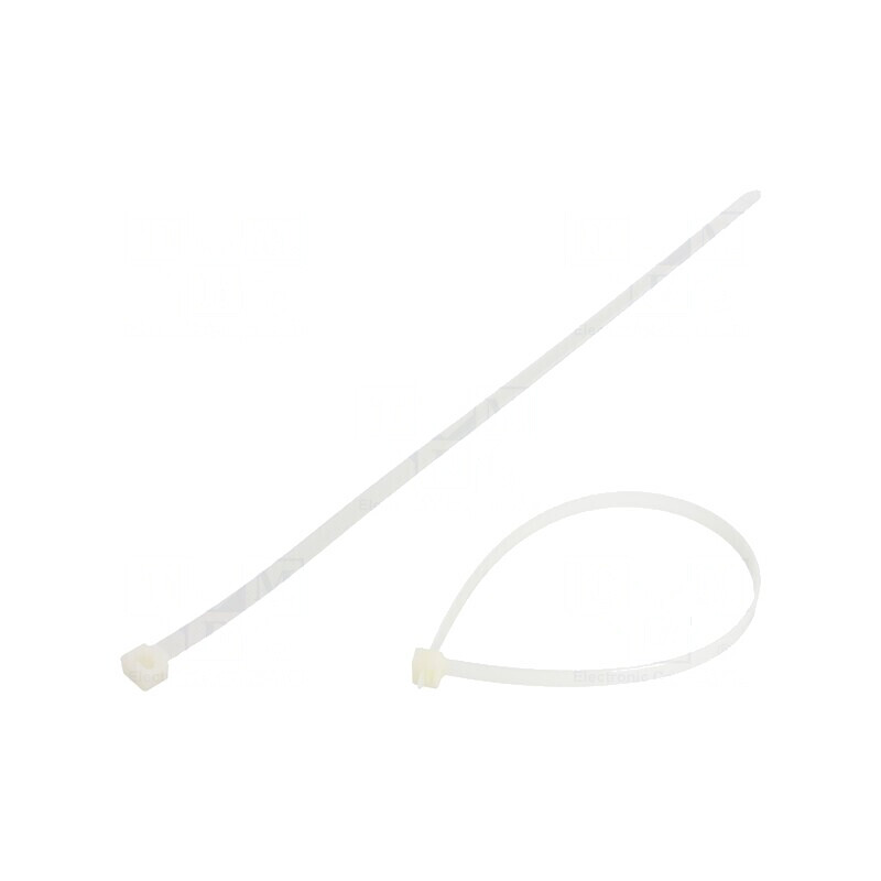 Colier de strângere poliamidă 400mm 9mm 778N naturală | Electronic-mag.ro | Componente Electronice