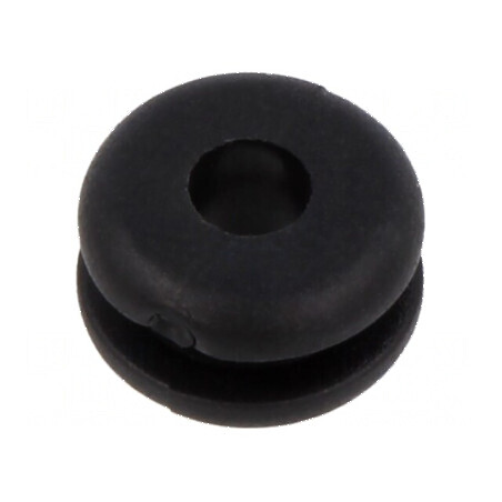 Manșon negru Øorif. 8mm Øorif. 4mm pentru panou maxim 2mm | Electronic-mag.ro | Componente Electronice