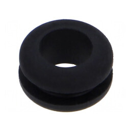 Manșon negru 8mm x 6mm pentru panou maxim 2mm | Electronic-mag.ro | Componente Electronice