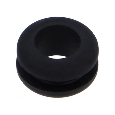Manșon negru 8mm x 6mm pentru panou maxim 2mm | Electronic-mag.ro | Componente Electronice