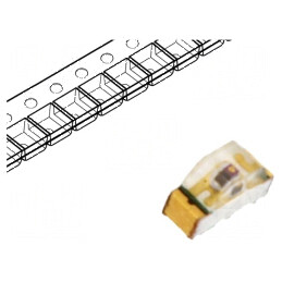 LED SMD 0604 roșie 28,5÷90mcd 1,6x1x0,6mm 155° 20mA λd: 626nm | Electronic-mag.ro | Componente Electronice