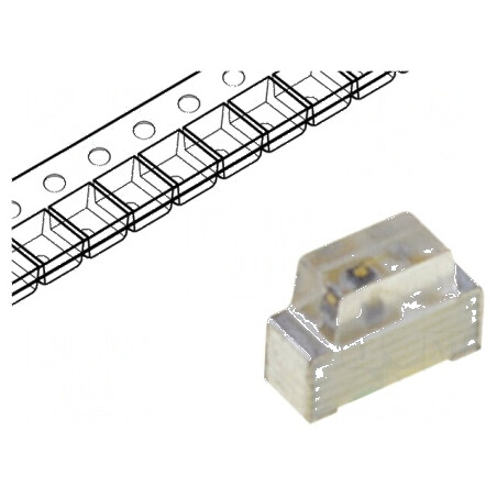 LED SMD 0602 galben 50-150mcd 1,6x1,2x0,6mm 110° 20mA | Electronic-mag.ro | Componente Electronice