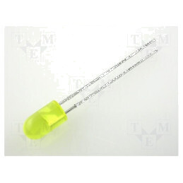 LED 5mm galben 5-20mcd 60° convex | Electronic-mag.ro | Componente Electronice