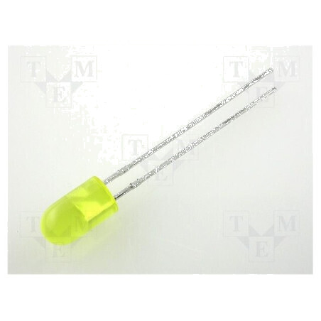 LED 5mm galben 5-20mcd 60° convex | Electronic-mag.ro | Componente Electronice