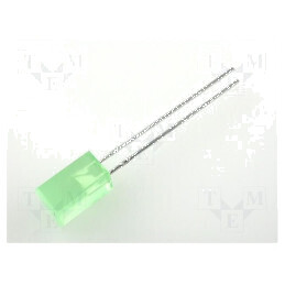 LED verde pătrată 5x5mm 1÷5mcd 110° plat 20mA | Electronic-mag.ro | Componente Electronice