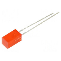 LED pătrată roşie 5x5mm 80÷160mcd 140° plat | Electronic-mag.ro | Componente Electronice