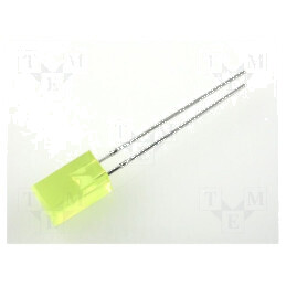 LED galben pătrată 5x5mm 1÷5mcd 110° plat | Electronic-mag.ro | Componente Electronice
