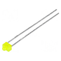 LED galben 1,8mm 5÷8mcd 70° convex | Electronic-mag.ro | Componente Electronice
