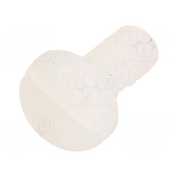 Şurub UNC 4-40x6,25 cu cap rotund crestat din poliamidă | Electronic-mag.ro | Componente Electronice